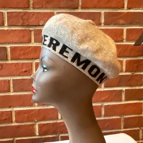 Opening Ceremony Gray Wool Logo Beret main image 7